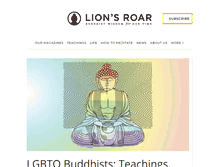 Tablet Screenshot of lionsroar.com